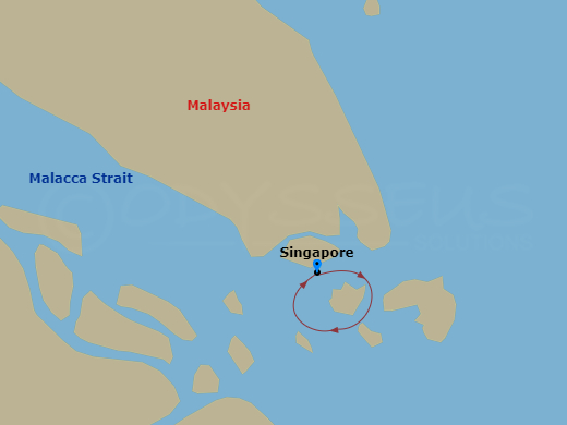 RCL Navigator of the Seas - 2 Night - Weekend Getaway Cruise - RCL Navigator of the Seas - Starting in Singapore itinerary map