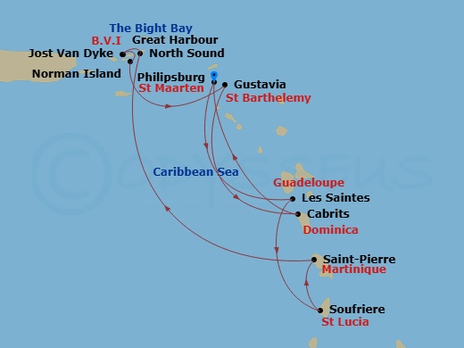 8 Night - Back to Summer On the Azure Adriatic - Sea Cloud II - Starting in Dubrovnik, Croatia, Komiza / Vis Island, Hvar, Korcula, Trogir, Rovinj, Venice itinerary map