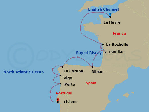 - itinerary map